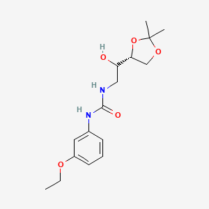 1-[2-[(4R)-2,2-dimethyl-1,3-dioxolan-4-yl]-2-hydroxyethyl]-3-(3-ethoxyphenyl)urea