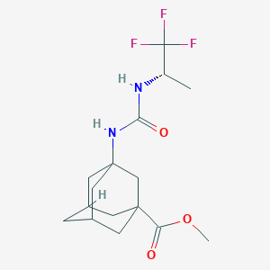 methyl 3-[[(2S)-1,1,1-trifluoropropan-2-yl]carbamoylamino]adamantane-1-carboxylate