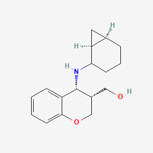 [(3R,4R)-4-[[(1S,6R)-2-bicyclo[4.1.0]heptanyl]amino]-3,4-dihydro-2H-chromen-3-yl]methanol