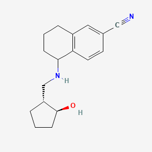 5-[[(1R,2S)-2-hydroxycyclopentyl]methylamino]-5,6,7,8-tetrahydronaphthalene-2-carbonitrile