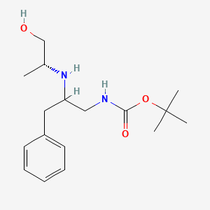 tert-butyl N-[2-[[(2R)-1-hydroxypropan-2-yl]amino]-3-phenylpropyl]carbamate