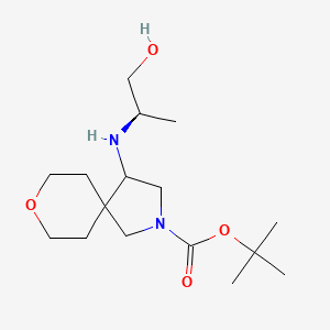 tert-butyl 4-[[(2R)-1-hydroxypropan-2-yl]amino]-8-oxa-2-azaspiro[4.5]decane-2-carboxylate