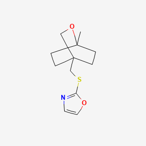 2-[(1-Methyl-2-oxabicyclo[2.2.2]octan-4-yl)methylsulfanyl]-1,3-oxazole