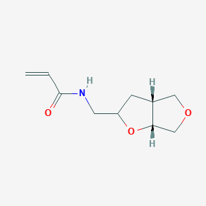 N-[[(3aR,6aR)-2,3,3a,4,6,6a-hexahydrofuro[2,3-c]furan-2-yl]methyl]prop-2-enamide