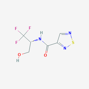 N-[(2R)-1,1,1-trifluoro-3-hydroxypropan-2-yl]-1,2,5-thiadiazole-3-carboxamide