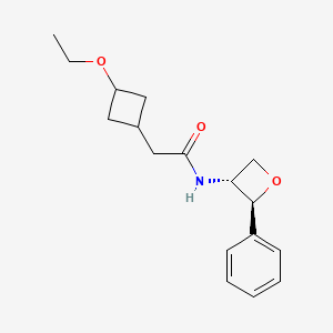 2-(3-ethoxycyclobutyl)-N-[(2S,3R)-2-phenyloxetan-3-yl]acetamide