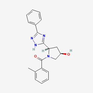 [(2S,4R)-4-hydroxy-2-(3-phenyl-1H-1,2,4-triazol-5-yl)pyrrolidin-1-yl]-(2-methylphenyl)methanone