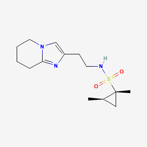 (1R,2R)-1,2-dimethyl-N-[2-(5,6,7,8-tetrahydroimidazo[1,2-a]pyridin-2-yl)ethyl]cyclopropane-1-sulfonamide