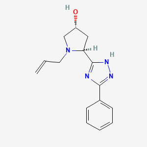 (3R,5S)-5-(3-phenyl-1H-1,2,4-triazol-5-yl)-1-prop-2-enylpyrrolidin-3-ol