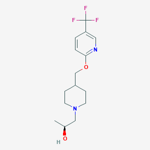 (2S)-1-[4-[[5-(trifluoromethyl)pyridin-2-yl]oxymethyl]piperidin-1-yl]propan-2-ol