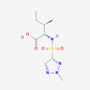 (2S,3S)-3-methyl-2-[(2-methyltriazol-4-yl)sulfonylamino]pentanoic acid