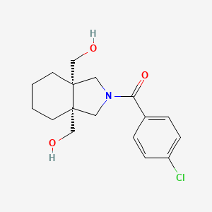 [(3aS,7aR)-3a,7a-bis(hydroxymethyl)-1,3,4,5,6,7-hexahydroisoindol-2-yl]-(4-chlorophenyl)methanone