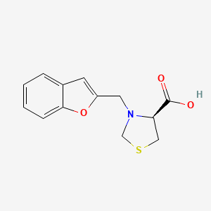 (4S)-3-(1-benzofuran-2-ylmethyl)-1,3-thiazolidine-4-carboxylic acid