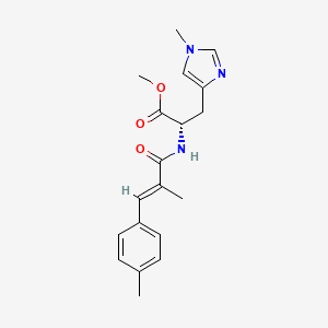 methyl (2S)-3-(1-methylimidazol-4-yl)-2-[[(E)-2-methyl-3-(4-methylphenyl)prop-2-enoyl]amino]propanoate