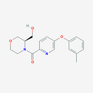 [(3R)-3-(hydroxymethyl)morpholin-4-yl]-[5-(3-methylphenoxy)pyridin-2-yl]methanone