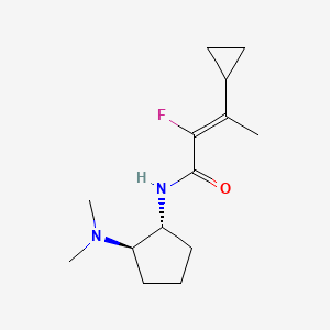 (Z)-3-cyclopropyl-N-[(1R,2R)-2-(dimethylamino)cyclopentyl]-2-fluorobut-2-enamide