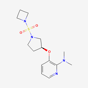 3-[(3S)-1-(azetidin-1-ylsulfonyl)pyrrolidin-3-yl]oxy-N,N-dimethylpyridin-2-amine