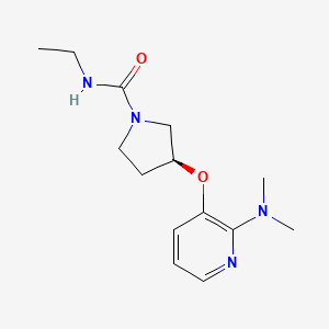 (3S)-3-[2-(dimethylamino)pyridin-3-yl]oxy-N-ethylpyrrolidine-1-carboxamide