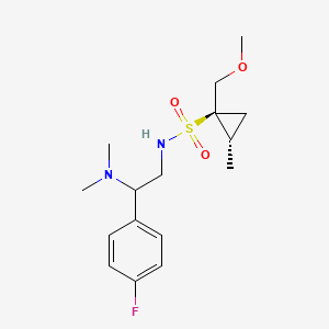 (1S,2S)-N-[2-(dimethylamino)-2-(4-fluorophenyl)ethyl]-1-(methoxymethyl)-2-methylcyclopropane-1-sulfonamide