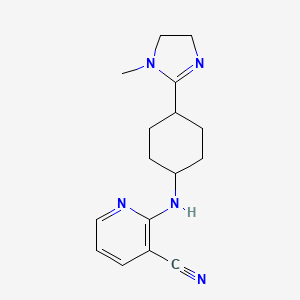 2-[[4-(1-Methyl-4,5-dihydroimidazol-2-yl)cyclohexyl]amino]pyridine-3-carbonitrile