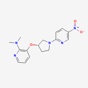 N,N-dimethyl-3-[(3S)-1-(5-nitropyridin-2-yl)pyrrolidin-3-yl]oxypyridin-2-amine