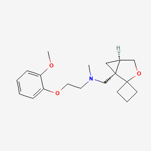 2-(2-methoxyphenoxy)-N-methyl-N-[[(1S,5R)-spiro[3-oxabicyclo[3.1.0]hexane-2,1'-cyclobutane]-1-yl]methyl]ethanamine