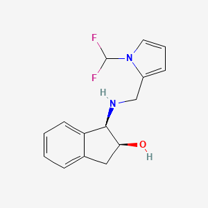 (1R,2S)-1-[[1-(difluoromethyl)pyrrol-2-yl]methylamino]-2,3-dihydro-1H-inden-2-ol