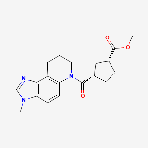 methyl (1R,3S)-3-(3-methyl-8,9-dihydro-7H-imidazo[4,5-f]quinoline-6-carbonyl)cyclopentane-1-carboxylate