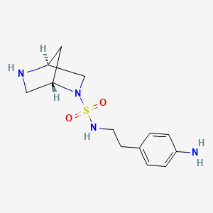 (1S,4S)-N-[2-(4-aminophenyl)ethyl]-2,5-diazabicyclo[2.2.1]heptane-2-sulfonamide