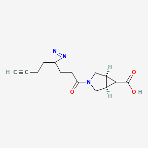 (1R,5S)-3-[3-(3-but-3-ynyldiazirin-3-yl)propanoyl]-3-azabicyclo[3.1.0]hexane-6-carboxylic acid