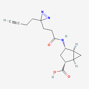 (1R,2R,4S,5S)-4-[3-(3-but-3-ynyldiazirin-3-yl)propanoylamino]bicyclo[3.1.0]hexane-2-carboxylic acid