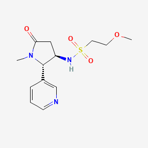 2-methoxy-N-[(2S,3R)-1-methyl-5-oxo-2-pyridin-3-ylpyrrolidin-3-yl]ethanesulfonamide