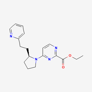 ethyl 4-[(2S)-2-(2-pyridin-2-ylethyl)pyrrolidin-1-yl]pyrimidine-2-carboxylate