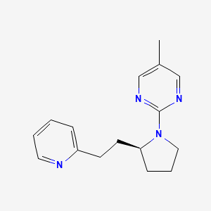 5-methyl-2-[(2S)-2-(2-pyridin-2-ylethyl)pyrrolidin-1-yl]pyrimidine