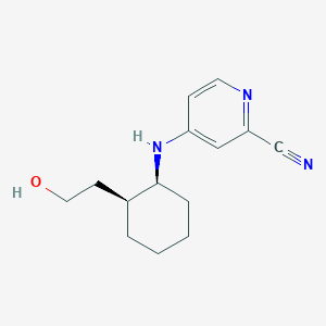 4-[[(1S,2S)-2-(2-hydroxyethyl)cyclohexyl]amino]pyridine-2-carbonitrile