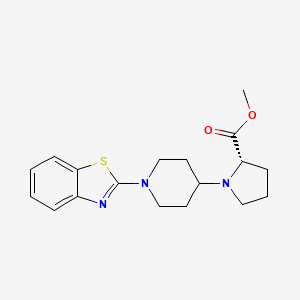 methyl (2S)-1-[1-(1,3-benzothiazol-2-yl)piperidin-4-yl]pyrrolidine-2-carboxylate