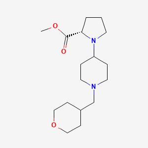 methyl (2S)-1-[1-(oxan-4-ylmethyl)piperidin-4-yl]pyrrolidine-2-carboxylate