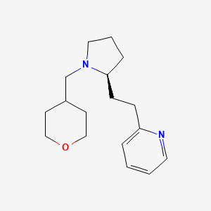 2-[2-[(2S)-1-(oxan-4-ylmethyl)pyrrolidin-2-yl]ethyl]pyridine