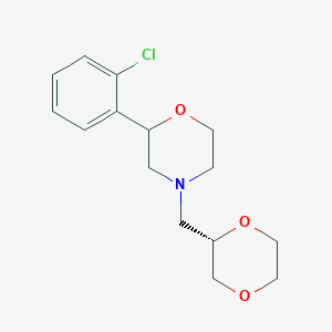 2-(2-chlorophenyl)-4-[[(2S)-1,4-dioxan-2-yl]methyl]morpholine