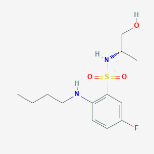 2-(butylamino)-5-fluoro-N-[(2S)-1-hydroxypropan-2-yl]benzenesulfonamide