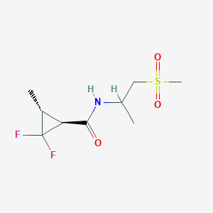 (1S,3R)-2,2-difluoro-3-methyl-N-(1-methylsulfonylpropan-2-yl)cyclopropane-1-carboxamide