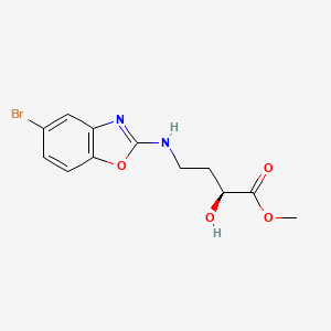 methyl (2S)-4-[(5-bromo-1,3-benzoxazol-2-yl)amino]-2-hydroxybutanoate