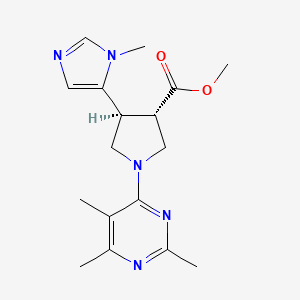 methyl (3S,4S)-4-(3-methylimidazol-4-yl)-1-(2,5,6-trimethylpyrimidin-4-yl)pyrrolidine-3-carboxylate