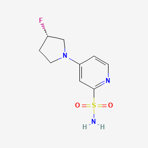 4-[(3S)-3-fluoropyrrolidin-1-yl]pyridine-2-sulfonamide