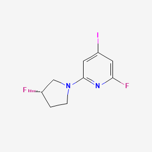 2-fluoro-6-[(3S)-3-fluoropyrrolidin-1-yl]-4-iodopyridine