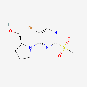 [(2R)-1-(5-bromo-2-methylsulfonylpyrimidin-4-yl)pyrrolidin-2-yl]methanol