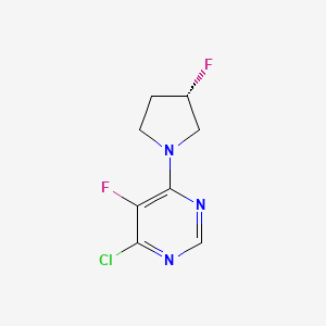 4-chloro-5-fluoro-6-[(3S)-3-fluoropyrrolidin-1-yl]pyrimidine