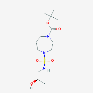 tert-butyl 4-[[(2R)-2-hydroxypropyl]sulfamoyl]-1,4-diazepane-1-carboxylate