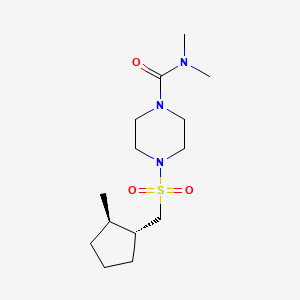 N,N-dimethyl-4-[[(1R,2R)-2-methylcyclopentyl]methylsulfonyl]piperazine-1-carboxamide