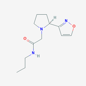 2-[(2S)-2-(1,2-oxazol-3-yl)pyrrolidin-1-yl]-N-propylacetamide